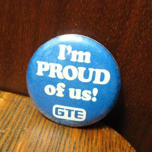 GTE General Telephone & Electronics Corporation Vintage Lapel Pin